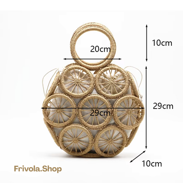 Handgeweven Boho Chique Zomerse Tas met Binnenpouch