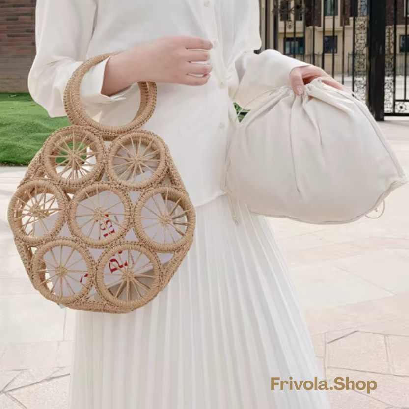 Handgeweven Boho Chique Zomerse Tas met Binnenpouch