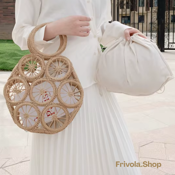 Handgeweven Boho Chique Zomerse Tas met Binnenpouch
