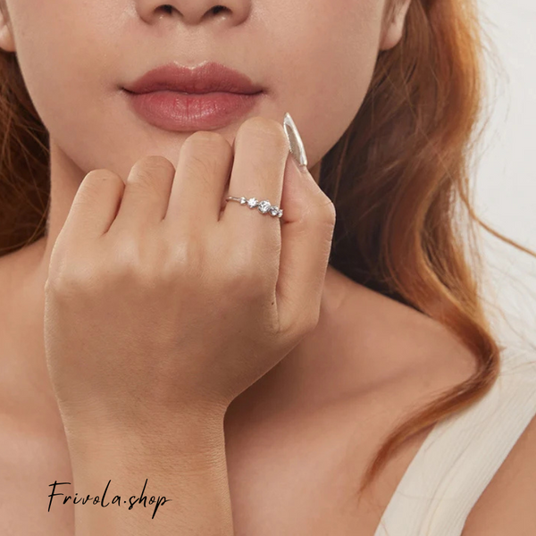 Melani - Sterling Silver Zircon Ring