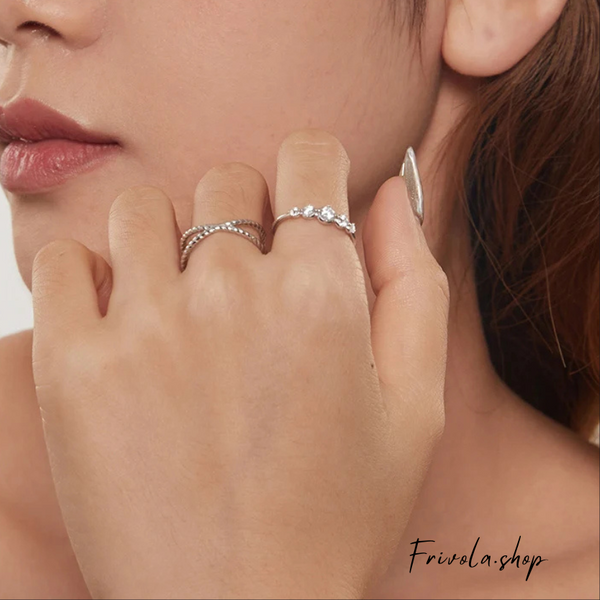 Melani - Sterling Silver Zircon Ring