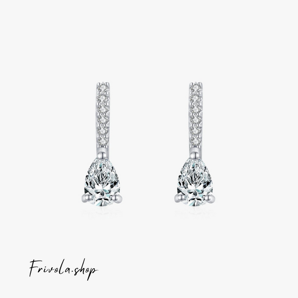 Vilore - Silver Zircon Ear Studs