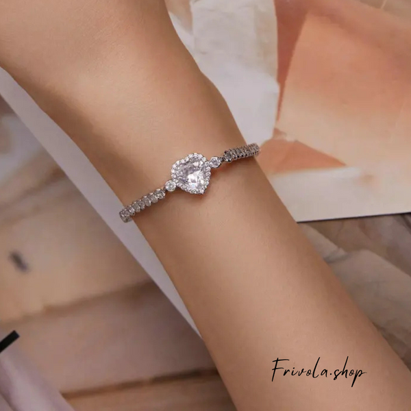 Jenna - Heart Tennis Bracelet Timeless Sparkle