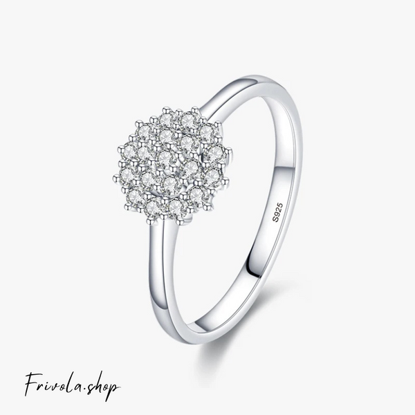 The Blooming Grace - Sterling Silver Zircon Ring