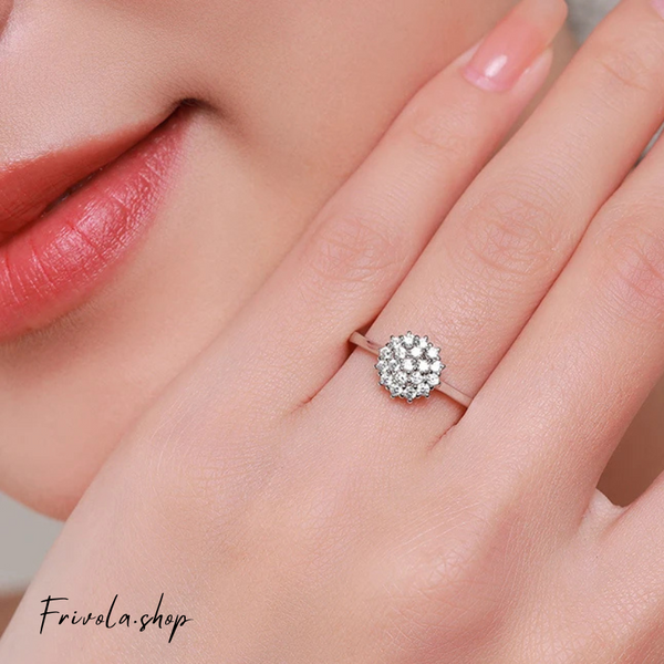 The Blooming Grace - Sterling Silver Zircon Ring