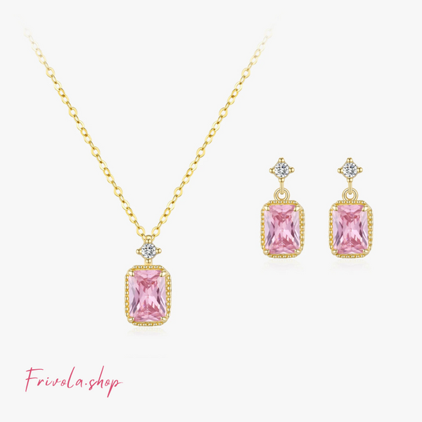 Florence - Pink Zircon Jewelry Set