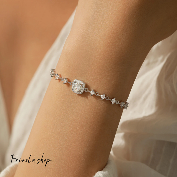 Jensa - Silver Moissanite Bracelet