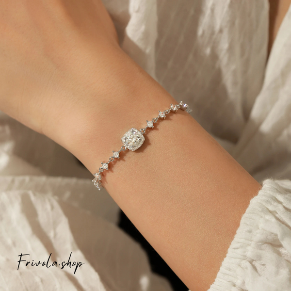 Jensa - Silver Moissanite Bracelet