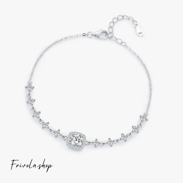 Jensa - Silver Moissanite Bracelet