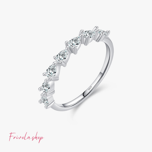 Arrowna - Silver Zircon Ring