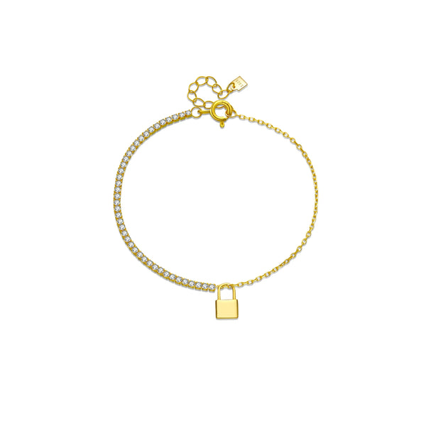 Luna Grace - Elegance Sparkle Lock Bracelet
