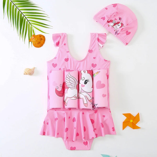 Zwempak Unicorn met drijfhulp voor kinderen
