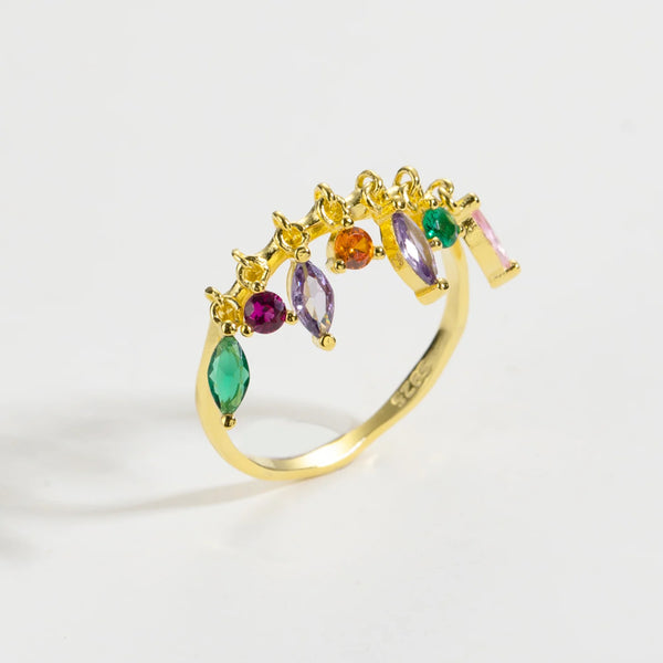 Blendls - Mixed Zircon Colorfull Ring
