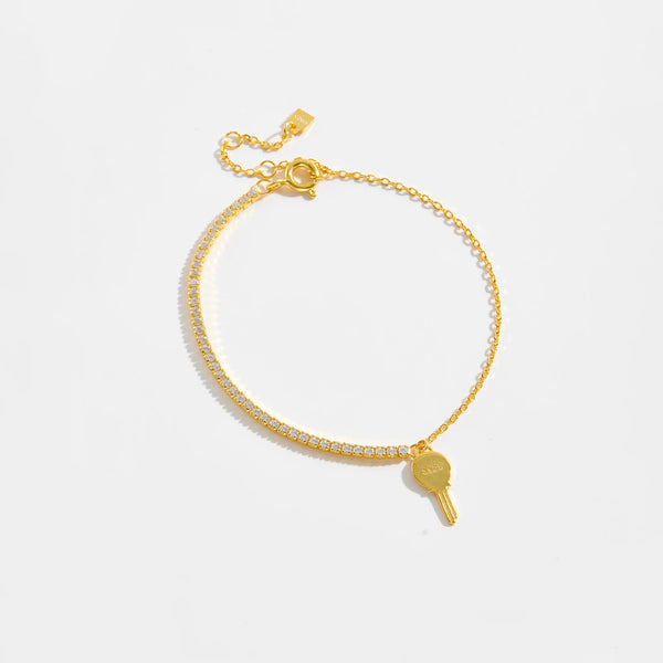 Luna Grace - Sparkle Key Zircon Bracelet