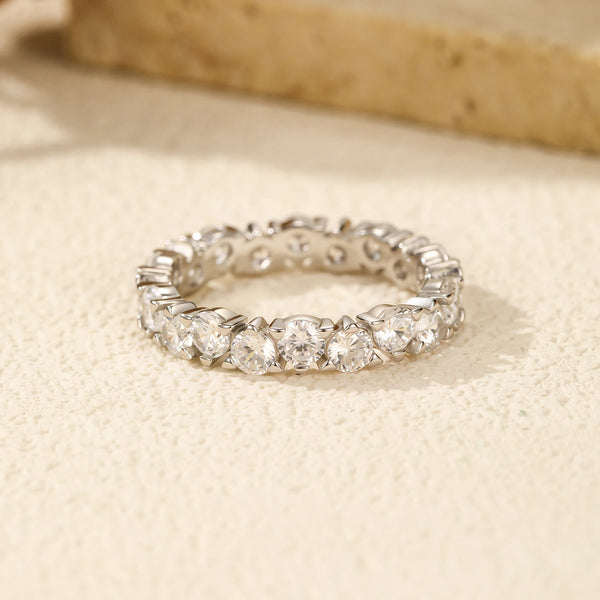 Nuvola - Silver Full Eternity Zircon Ring