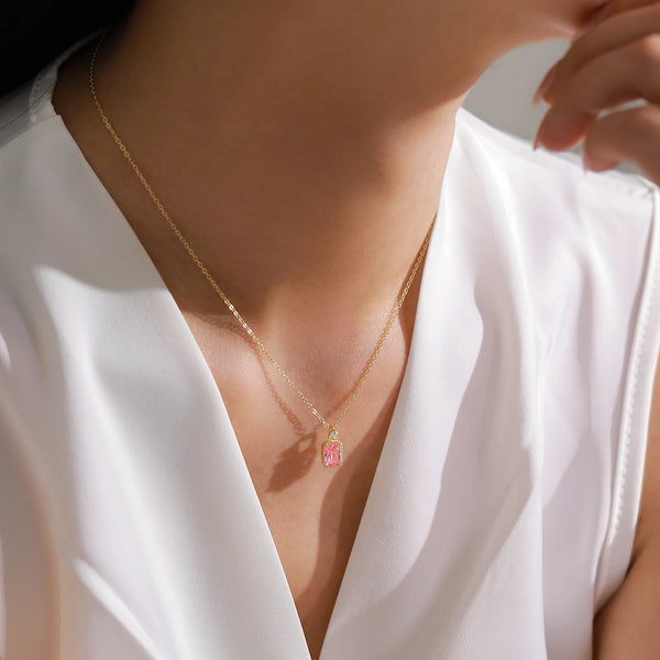 Florence - Pink Zircon Jewelry Set