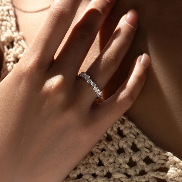 Nuvola - Silver Full Eternity Zircon Ring