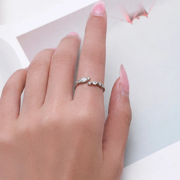 Grownia - Silver Zircon Ring