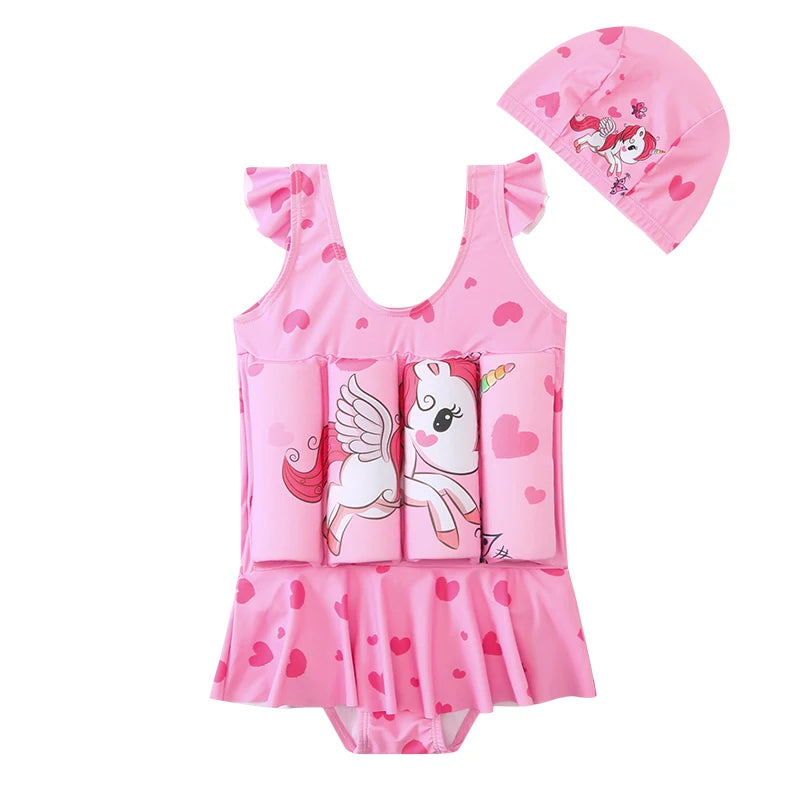 Zwempak Unicorn met drijfhulp voor kinderen