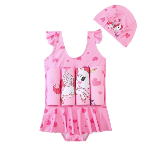 Zwempak Unicorn met drijfhulp voor kinderen