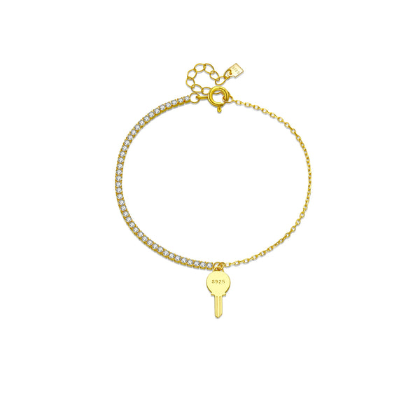 Luna Grace - Sparkle Key Zircon Bracelet