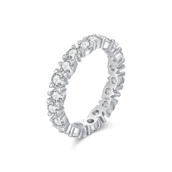 Nuvola - Silver Full Eternity Zircon Ring